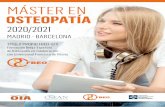 MÁSTER EN OSTEOPATÍA - fbeosteo.com · 4 20202021 Homologación La osteopatía como profesión sanitaria e independiente es una realidad en Europa. En esta línea, la FBEO - UFV