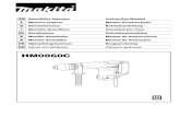 HM0860C-9langs · P Martelo demolidor Manual de instruções DK Opbrydningshammer Brugsanvisning GR Σφυρί κατεδάφισης δηγίες ...