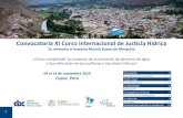 Convocatoria XI Curso Internacional de Justicia Hídrica · El Curso-Taller Internacional “Justicia Hídrica” está organizado por el Centro de Estudios Regionales Andinos “Bartolomé
