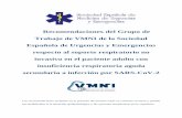 Recomendaciones del Grupo de Trabajo de VMNI de la Sociedad Española de … · 2020. 3. 23. · Recomendaciones del Grupo de Trabajo de VMNI de la SEMES respecto al SRNI en el paciente