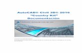 AutoCAD® Civil 3D® 2016 · 2015. 5. 28. · muestra en el árbol de Settings (incluidos la configuración, estilos, estilos de etiquetas, tablas, claves descriptivas y formatos