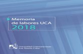 Memoria de labores UCA 2018 74 4.1. Dirección de investigación 76 4.2. Fondo de investigación UCA 79 4.3. Proyectos de investigación de los departamentos académicos 80 4.4. Investigaciones