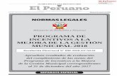 PROGRAMA DE INCENTIVOS A LA MEJORA DE LA GESTIÓN …2 NORMAS LEGALES Martes 6 de marzo de 2018 / El Peruano RESOLUCIÓN DIRECTORAL Nº 008-2018-EF/50.01 Lima, 27 de febrero de 2018