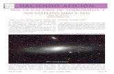 M31, la galaxia de andróMeda y sus satélites M110 y M32 · 2020. 8. 27. · Las galaxias no se encuentran solas, sino que forman grupos o cúmulos galácticos. El grupo al cual