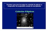 Galaxias Elípticas - Iniciolinfante/fia0411_1_10/Archivos...Las galaxias elípticas pueblan un plano en luminosidad, brillo superficial y dispersión de velocidad. La física detrás