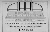 RA130 - Asociación Argentina Amigos de la AstronomíaPosiciones aparentes de Posiciones aparentes cada 30 . , , , Marcha los planetas, Marcha de planetas 1952 . EXPLICACIONES GENERAL
