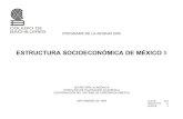 PROGRAMA DE LA ASIGNATURA · Estructura Socioeconómica de México I, constituyen la materia de Estructura Socioeconómica de México. ... estudio de las cuentas nacionales y la actual
