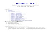 Manual de Usuario - Vetter2) Desde el archivo bajado en sección DOWNLOAD: ejecute el archivo bajado llamado “Vetter4inst.exe”. En la ventana que se abre elija la opción “UNZIP”