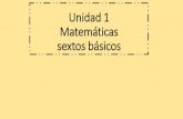 Unidad 1 Matemáticas sextos básicos · 2020. 5. 22. · Unidad 1 Matemáticas sextos básicos. Instrucciones 1. Este PowerPoint es de estudio por tanto deberás tomar apuntes en