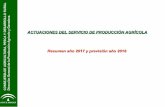 ACTUACIONES DEL SERVICIO DE PRODUCCIÓN AGRÍCOLA …€¦ · actuaciones realizadas durante el aÑo 2017 registro de maquinaria y censo de equipos de aplicaciÓn (ceia) aprobaciÓn