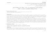 ACERCA DE LA CLASIFICACIÓN DE LOS CANTANTES · 2019. 9. 13. · ACERCA DE LA CLASIFICACIÓN DE LOS CANTANTES Evert Luis Formento Facultad de Artes - Universidad Nacional de Córdoba