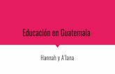 Educaci£³n en Guatemala Datos Sobre Educaci£³n La tasa de alfabetizaci£³n de los guatemaltecos m£Œs