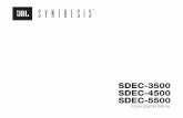 SDEC-3500 SDEC-4500 SDEC-5500 - JBL...Equipo de audio profesional y, por consiguiente, está exento de esta Directiva. C. Rex Reed Director, Ingeniería Procesamiento de señal 10653