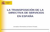 LA TRANSPOSICIÓN DE LA DIRECTIVA DE SERVICIOS EN ESPAÑA Tematicas/Internacional/Union Eur… · comercializables. I. EL SECTOR SERVICIOS EN ESPAÑA. MINISTERIO DE ECONOMÍA Y HACIENDA