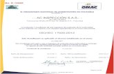 AC INSPECCIÓN S.A.S.- - NIT. 900.733.296-3 · 2020. 5. 11. · - - AC INSPECCIÓN S.A.S.- - 14-OIN-057 ACREDITACIÓN ISO/IEC 17020:2012 Alcance de la acreditación aprobado / Documento