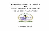 REGLAMENTO INTERNO DE CONVIVENCIA ESCOLAR COLEGIO …€¦ · De los derechos y obligaciones de los estudiantes. 18 De los derechos y obligaciones de los apoderados. 23 II. REGULACIONES