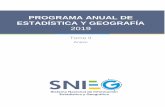 PROGRAMA ANUAL DE ESTADÍSTICA Y GEOGRAFÍA · 2020. 3. 26. · Reglas para la integración, monitoreo y presentación de resultados del Programa Anual de Estadística y Geografía.