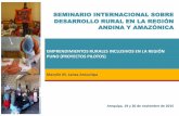 SEMINARIO INTERNACIONAL SOBRE DESARROLLO RURAL EN LA …descosur.org.pe/wp-content/uploads/2016/06/Marilyn-Lanza... · 2016. 6. 16. · En este sentido en el año 2012 y 2013 se ejecutó