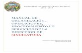 MANUAL DE ORGANIZACIÓN, OPERACIONES ...tuxcacuesco.gob.mx/archivos/8-4-c-18.pdfMUNICIPIO DE TUXCACUESCO JALISCO 2015 - 2018 MANUAL DE ORGANIZACIÓN, OPERACIONES, PROCEDIMIENTOS Y