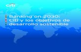 Banking on 2030: Citi y los objetivos de desarrollo sostenible...Objetivos de desarrollo sostenible de las Naciones Unidas 13 Mejoras en la evolución y sostenibilidad urbanas Para