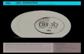 JBL HORIZON · 1 x JBL Horizon 1 x Adaptador de corriente (13 V 2,2 A) con enchufes intercambiables 1 x Antena FM 1 x Guía de inicio rápido 1 x Hoja de seguridad Especificaciones