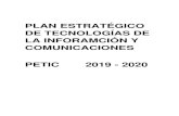 PLAN ESTRATÉGICO DE TECNOLOGÍAS DE LA ...mail.transitobucaramanga.gov.co/files/2020/sistemas/...rentas propias, denominado DIRECCION DE TRÁNSITO DE BUCARAMANGA, teniendo como sede