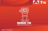 SERIE TX - COBOSAcobosa.com.mx/wp-content/uploads/2017/12/SERIE-TX.pdf · 2019. 10. 29. · SERIE TX T0.6X, T1X, T2X, T3.5X, T6X, T7.5X, T10X, T13X, T21X, T29X, T33X y T41X ESPECIFICACIONES