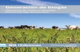 Generación de biogás · 2017. 5. 13. · 8 1. Generación de biogás Energías renovables para la agricultura familiar introduCCión Este documento sintetiza un año de trabajo
