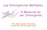 Las Inteligencias Múltiples. 8 Maneras de ser Inteligente · Las Inteligencias Múltiples. "Tus hijos siguen tus pasos, conviértete en su mejor guía" 8 Maneras de ser Inteligente