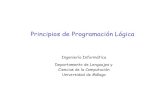 Principios de Programación Lógica · 2013. 11. 5. · Principios de Programación Lógica 17 Reglas para identificar objetos y relaciones Objetos: nombres propios y comunes, en