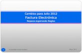 Cambios para Julio 2012 Factura Electrónicacarlosgutierrez.mx/conferencias/2012-05-24-cambios-julio... · 2012. 5. 27. · Resolución Miscelánea Fiscal para 2012 . Fechas de publicación