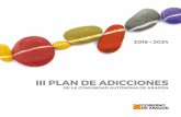 III PLAN DE ADICCIONES DE LA COMUNIDAD AUTÓNOMA DE … · 2019. 6. 10. · para la prevención de las adicciones en el ámbito de la Comunidad Autónoma de Aragón, correspondién