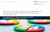 Guía práctica para la gestión empresarial de la crisis del ...€¦ · Guía práctica para la gestión empresarial de la crisis del COVID-19 La gestión de personas en momentos