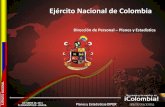 Ejército Nacional de Colombia...“Actitud Positiva para vencer” Ejército Nacional DE O PRIMERA FASE DEL MODELO CAUSALES TODOS FALLECIDOS HERIDOS COMBATE 3,580 6,354 MINA AEI 1,908