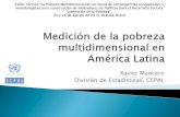 Medición de la pobreza multidimensional en América Latinaaplicacoes.mds.gov.br/sagi/dicivip_datain/ckfinder...La conceptualización de la pobreza como un fenómeno multidimensional
