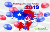 Catálogo Fiestas Patrias 2019 - Coanil Servicios · Catálogo Fiestas Patrias 2019. Bolsa de 4 cuchufli $ 700 Caja con 2 alfajor mini $ 1.499. Caja de 2 alfajor grande $1.990 Caja