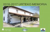 New 2016-2017 URTEKO MEMORIA - Ingurugiro Etxea · 2018. 2. 15. · Zelanda Berria Maroko Toledo Australia. Asistentzia • Nor bere konturako bisitak Asteko egunaren arabera 29 Igandeetan
