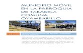 Municipio Móvil en LA PARROQUIA DE TABABELA COMUNA …gobiernoabierto.quito.gob.ec/Archivos/relatoriamovil/r... · 2018. 10. 15. · MUNICIPIO MÓVIL EN LA PARROQUIA DE TABABELA
