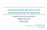 Incorporación del zinc en el tratamiento de la diarreains.gob.pe/repositorioaps/0/0/not/temdif24148... · 2014. 10. 13. · 1 En Amazonas se inició la suplementación en el mes