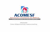 info@acomesf.org //  · Los miembros podrán participar, dar su opinión y diagnostico profesional para resolver los casos y así elegir entre estos el mejor diagnostico y caso de