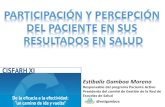 Presentación de PowerPoint · Estibaliz Gamboa Moreno ... herramientas de proactividad . 199 monitores 171+48 cursos 2038+/-550 pacientes RESULTADOS DE PROCESO 64.2 AÑOS 55,70%