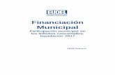 Financiación Municipal · del período, concretamente en el año 2009 se dio la menor recaudación, con un importe de 10,8 millones de euros. Este impacto negativo en la recaudación