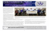 POSITIVAMENTE PASCO · 2019. 2. 1. · Su Conexión en Línea a las Escuelas de Pasco 25 de Enero de 2019 Gracias a la mejora sostenida durante un período de cinco años en artes