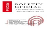 BOLETÍN OFICIAL - UCLM · Boletín Oficial Universidad de Castilla-La Mancha Julio 2008 / nº 116 3 RESOLUCIÓN de cese de 5 de junio de 2008, del Profesor Doctor D. GONZALO PUCH