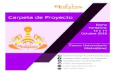 Carpeta de Proyecto - Antaresantares.org.mx/carpeta.pdf · 2019. 8. 10. · Carpeta de Proyecto Fecha Tentativa: 13 y 14 Octubre 2018 Centro Universitario PROMEDAC ... colaboraciones