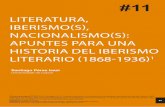 LITERATURA, IBERISMO(S), NACIONALISMO(S): APUNTES PARA … · 66 0. Iberismo(s), nacionalismo(s) Literatura, iberismo(s), nacionalismo(s): Apuntes para una historia del iberismo literario