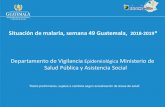 Situación de malaria, semana 49 Guatemala, 2018-2019epidemiologia.mspas.gob.gt/files/Publicaciones 2019...Situación de malaria, semana 49 Guatemala, 2018-2019*Departamento de Vigilancia