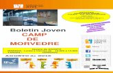 Boletin Joven CAMP DE MORVEDRE · 2015. 8. 4. · OFICINA IVAJ.GVA JOVE CAMP DE MORVEDRE CASAL JOVE C/ VENT DE MARINADA s/n 46520 PUERTO DE SAGUNTO · VALENCIA TELEFONO / FAX: 96