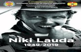 Niki Lauda AECD - Homenaje Niki... · 2019. 5. 28. · Su relación con España Niki Lauda siempre sintió un apego especial por nuestro país, tal vez desde que lograse su primera