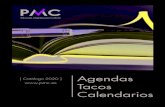 [ Catálogo 2020 ] Agendas - PMC · Agendas Catálogo 2020 Agendas Year Características: · Agenda con espiral pensada para el profesional. · Tapas de polipropileno translúcido.